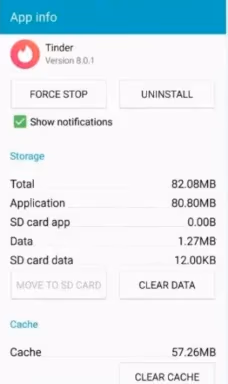 Clear Tinder App Cache And Data
