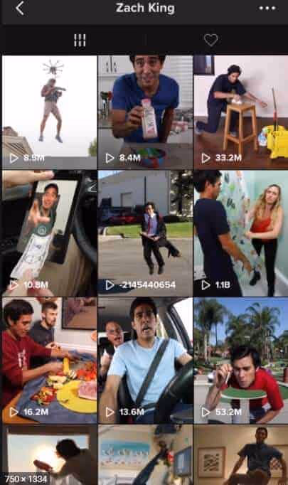 Top TikTok Influencers. @zachking (Zach King)