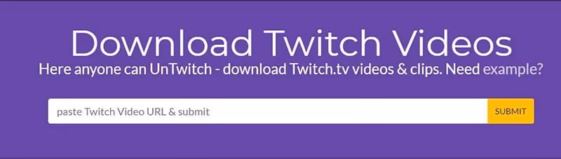Convert Twitch to MP3 with UnTwitch.com