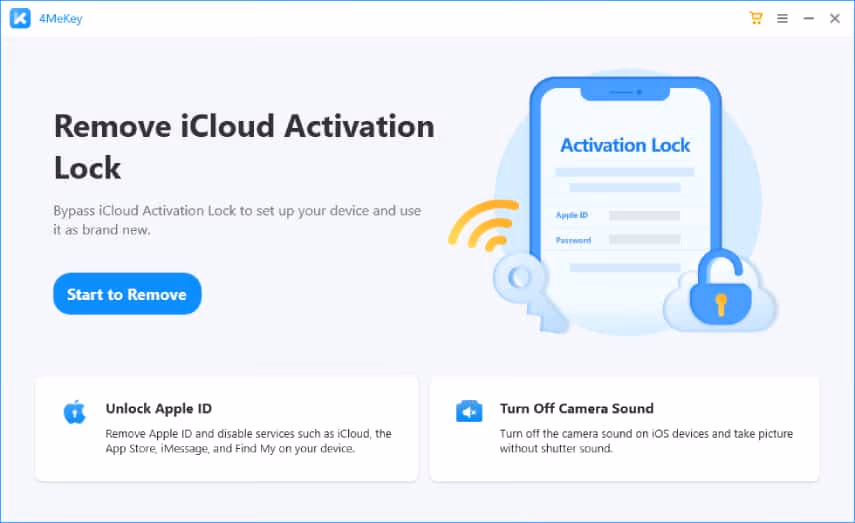 4MeKey - Remove iCloud Activation Lock