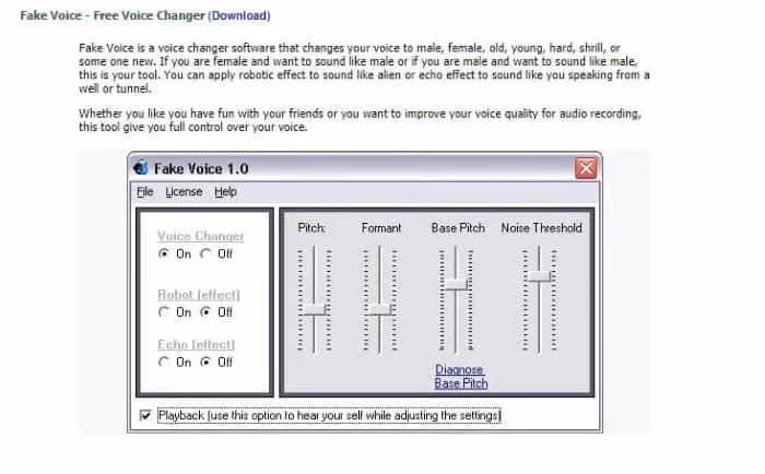 Fake Voice changer app male to female