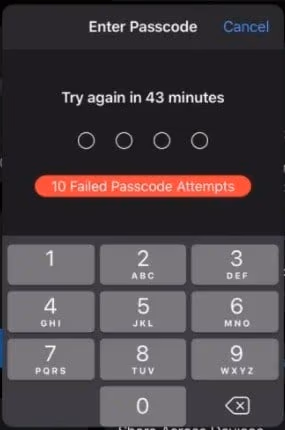 What Happens After 10 Failed Screen Time Passcode Attempts?