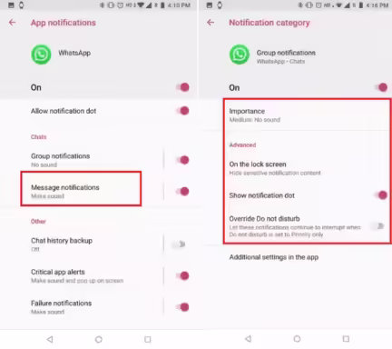 Whatsapp Notification Settings On Android